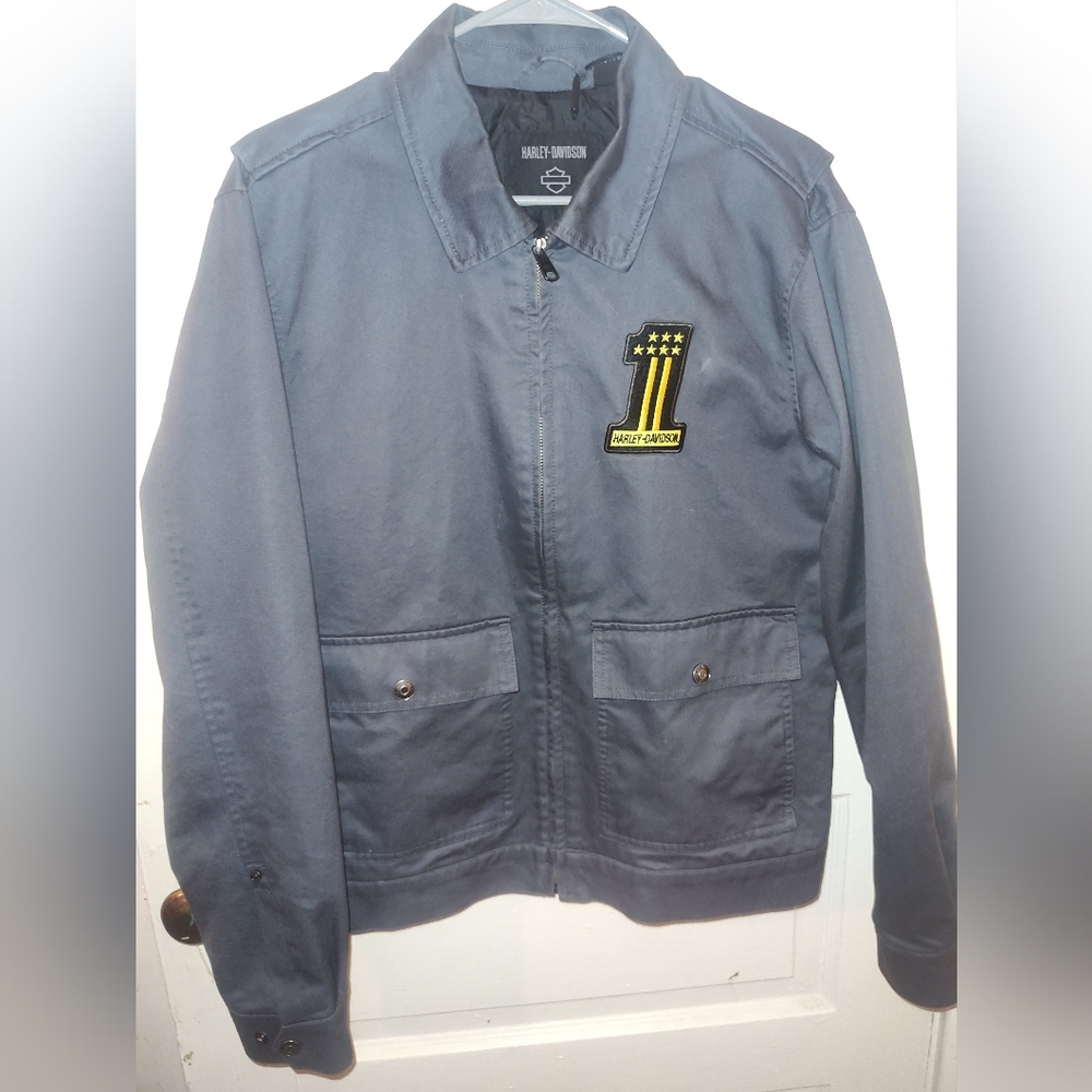 Harley-Davidson Men's Dark Gray Bomber Jacket
